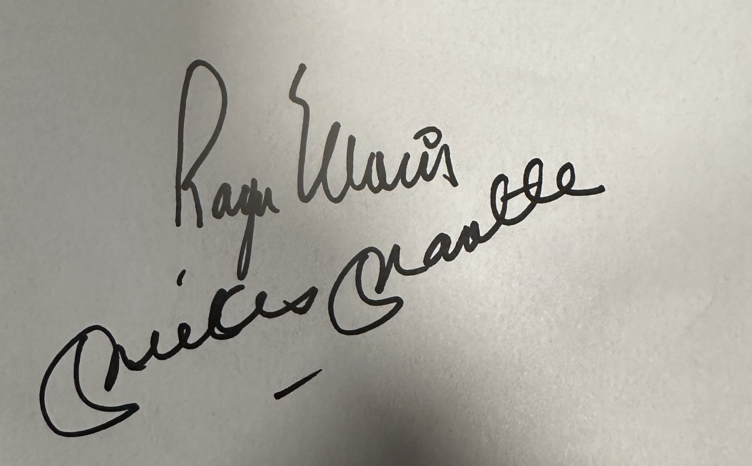Roger Maris Autographed Page Mantle
