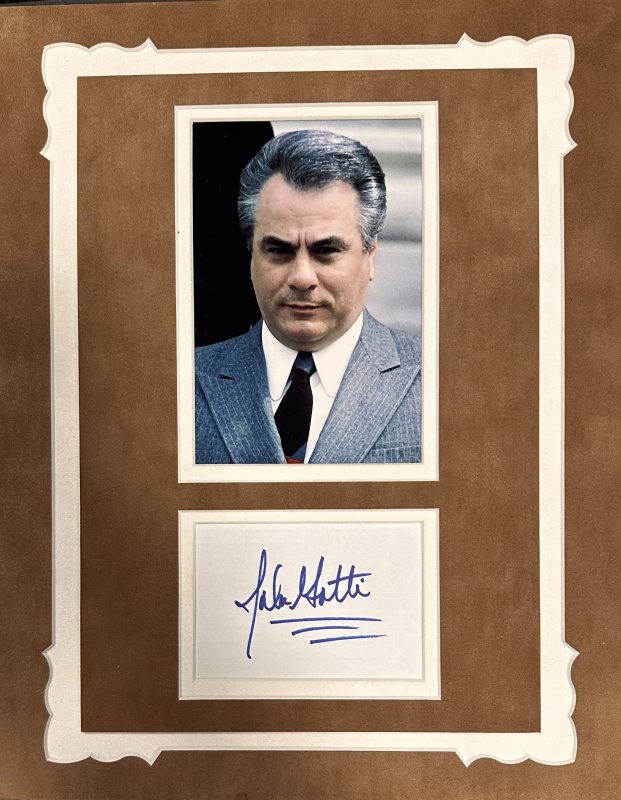 John Gotti Autographed Display