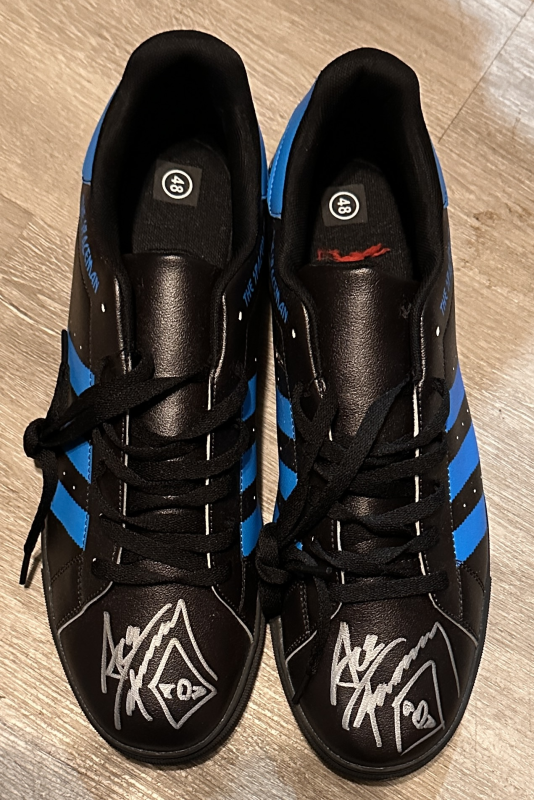 Ace Frehley Autographed Kiss Shoes RARE