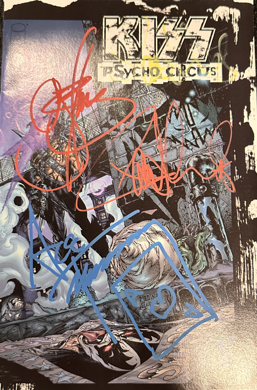 Kiss Autographed Comic Book