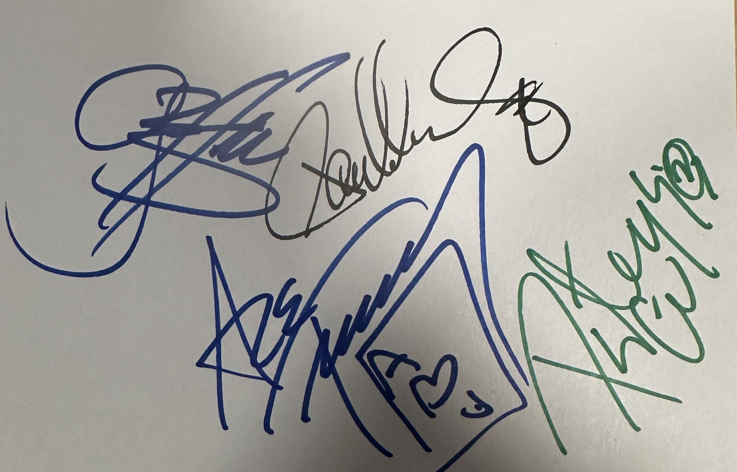 Kiss Autographed CARD 