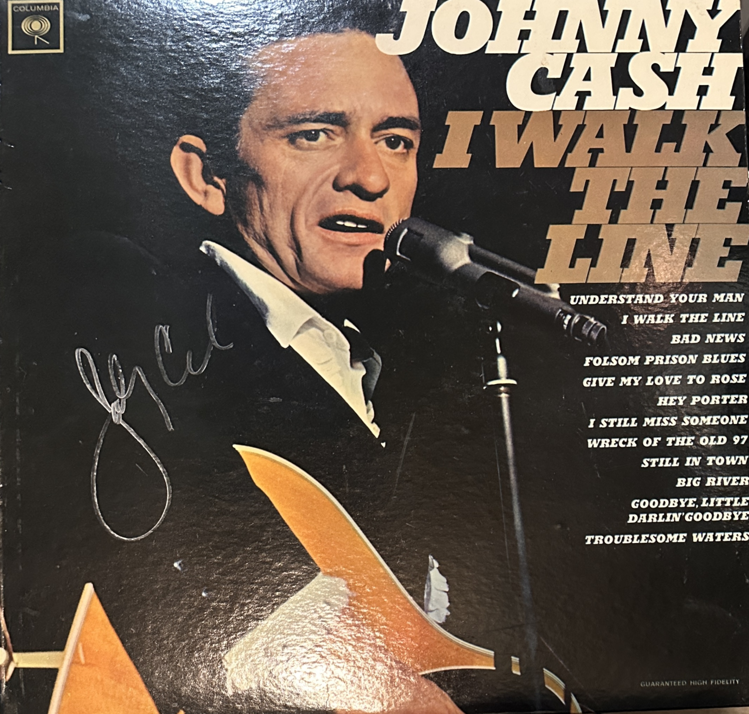 Johnny Cash Autographed Album 