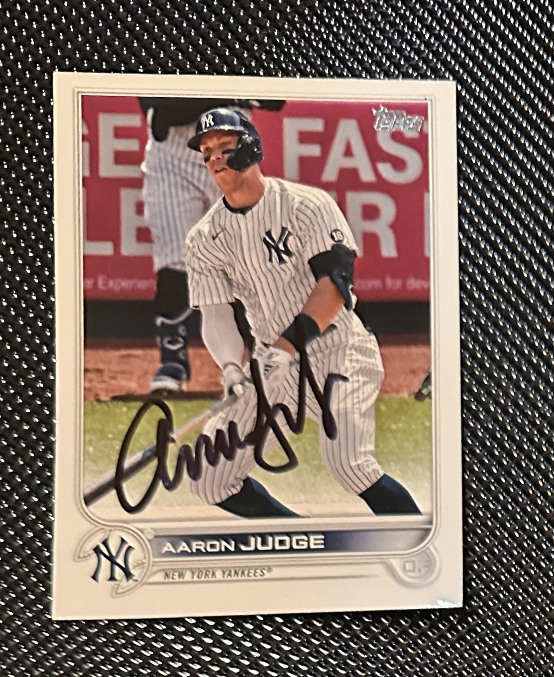 Aaron Judge Autographed Card 