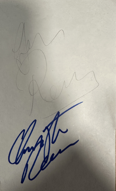 George Reeve & Christopher Reeves Autographed PAGE 