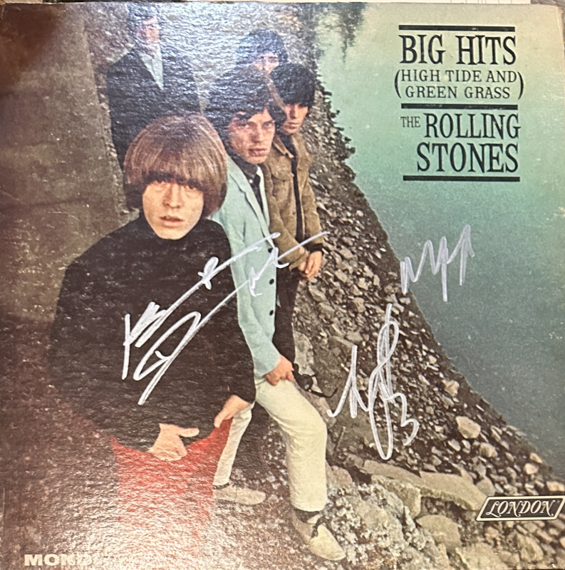 Keith Richards Mick Jagger Autographed Album Charlie
