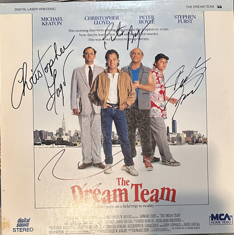 Michael Keaton Christopher Lloyd Autographed Album 