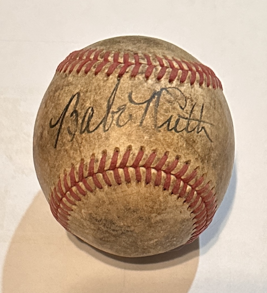 Babe Ruth Autographed Single Signed Baseball W/COA