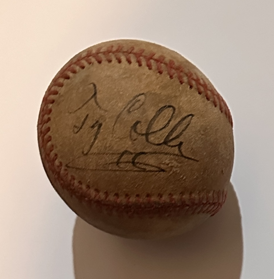 Ty Cobb Autographed BASEBALL W/COA