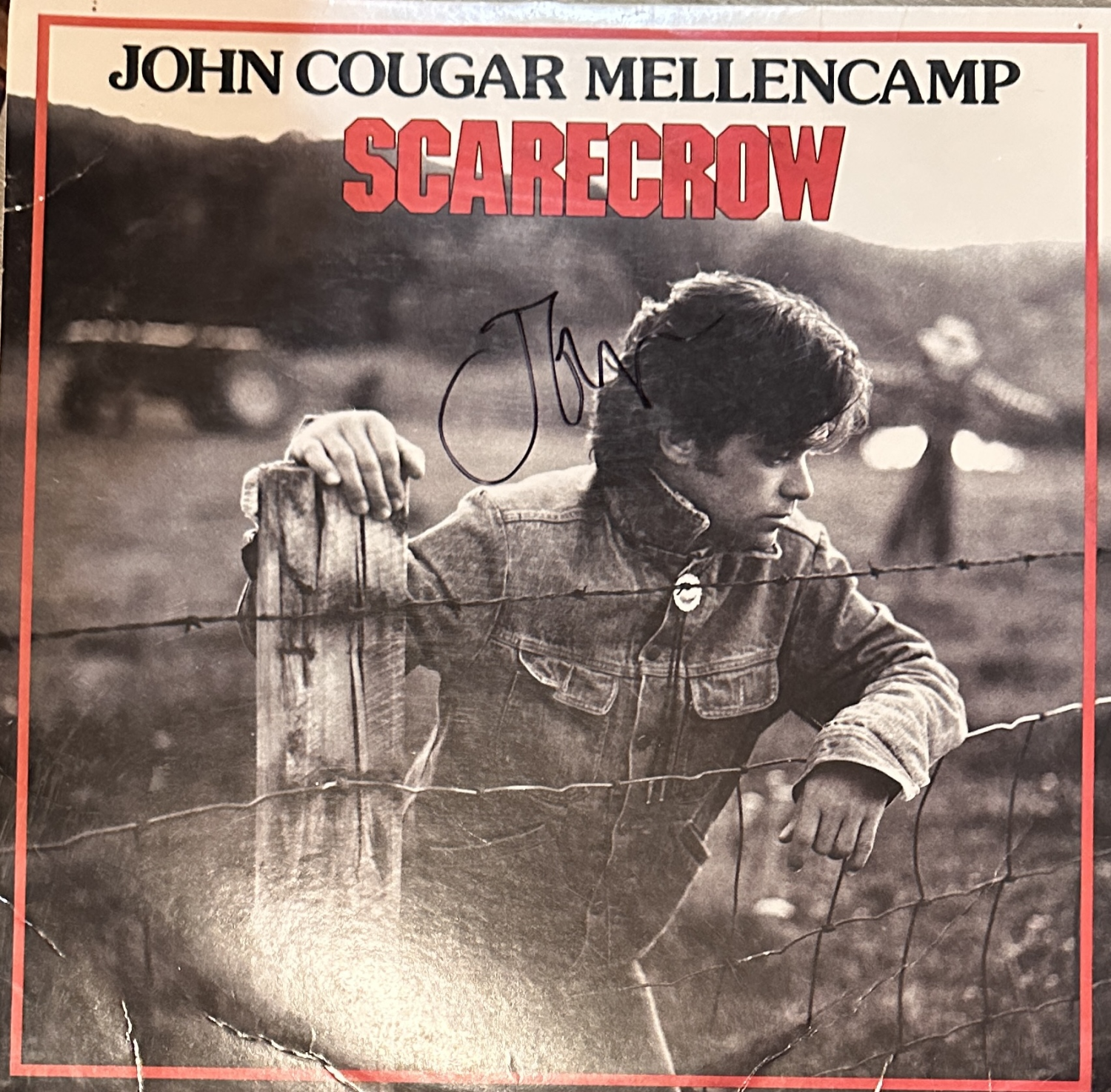 John Cougar Mellencamp Autographed Album 