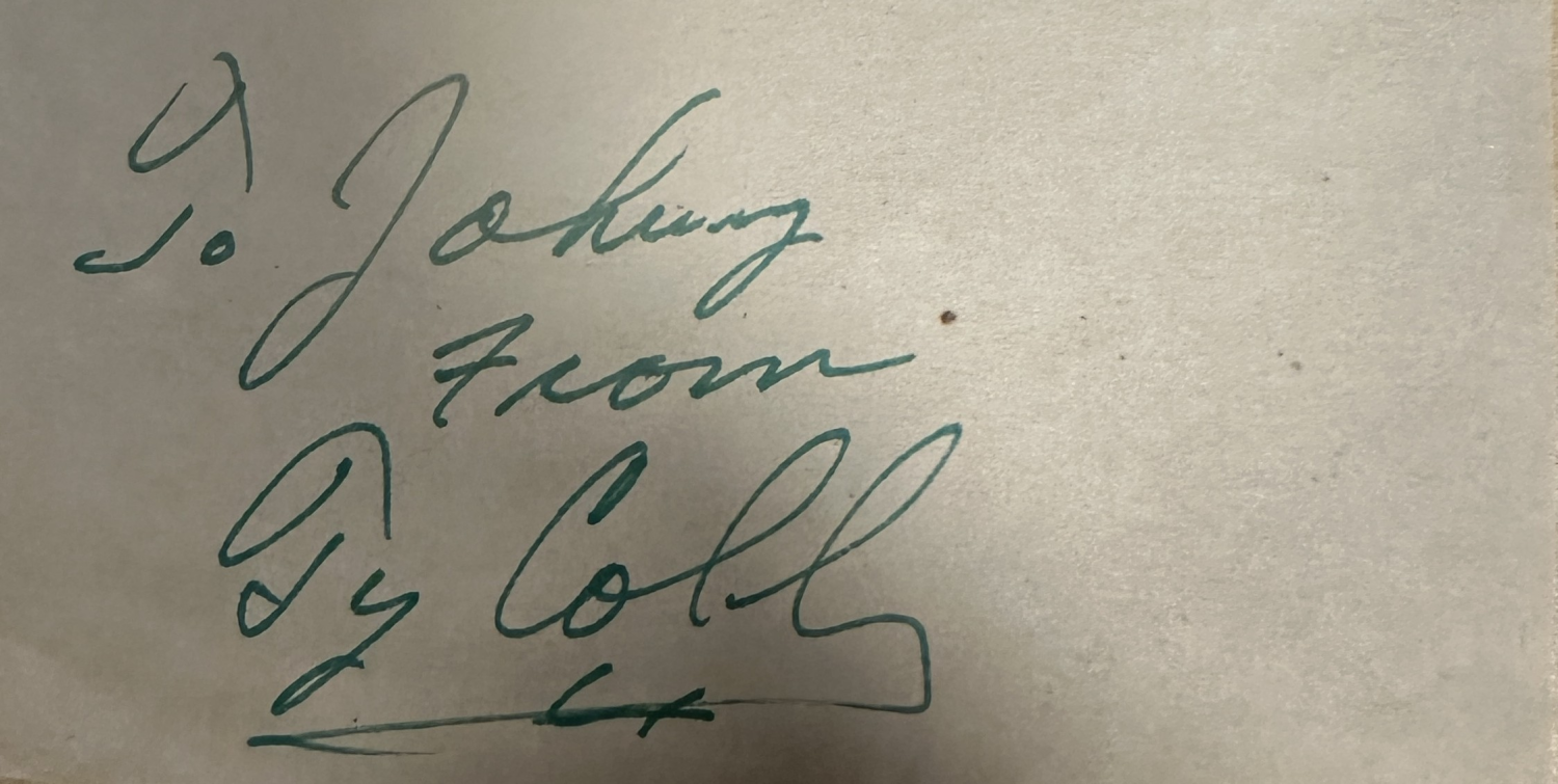 Ty Cobb Cut Autograph