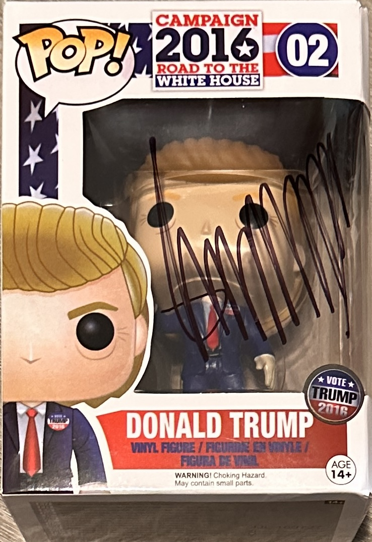 Donald Trump Autographed RARE FUNKO