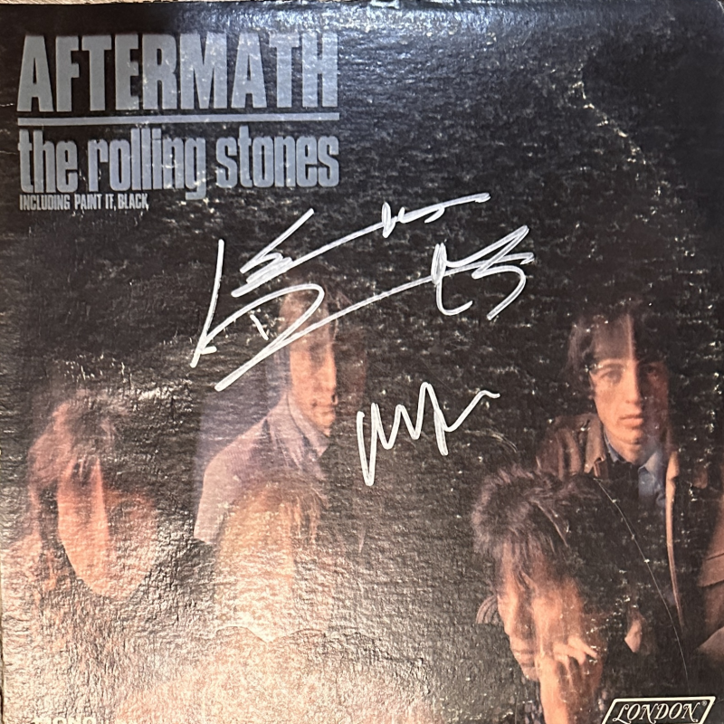 Keith Richards Mick Jagger Autographed Album 