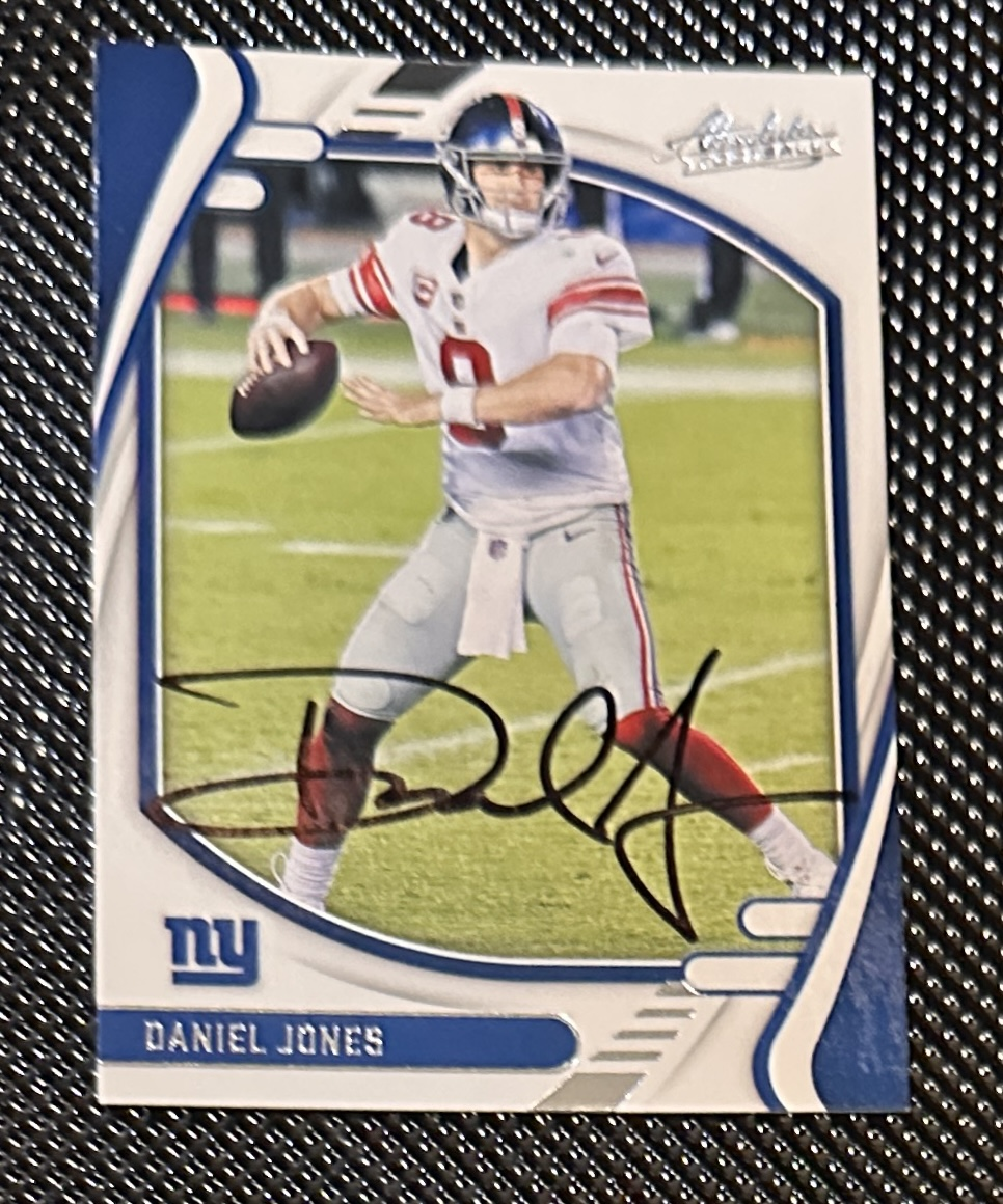 Daniel Jones Autographed Card 