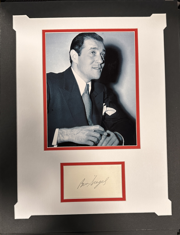 Bugsy Siegal Autographed Display