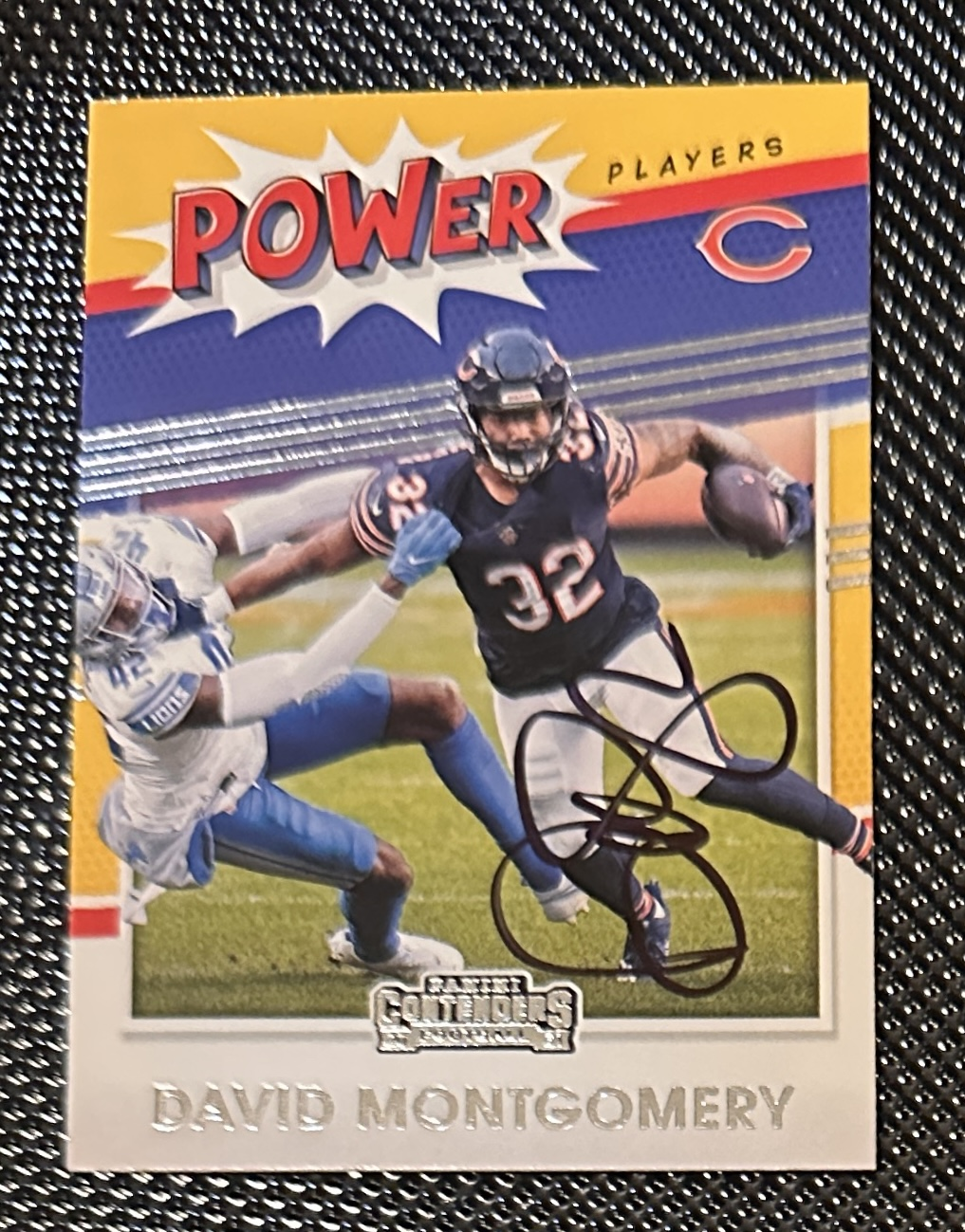 David Montgomery AUTOGRAPHED Card 