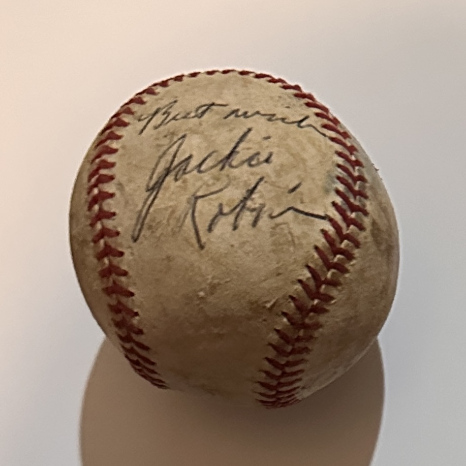 Jackie Robinson Autographed BASEBALL W/COA