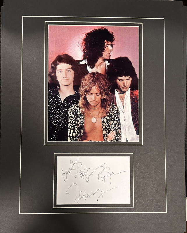 Queen Autographed Display 