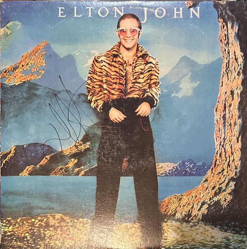 Elton John Autographed Album