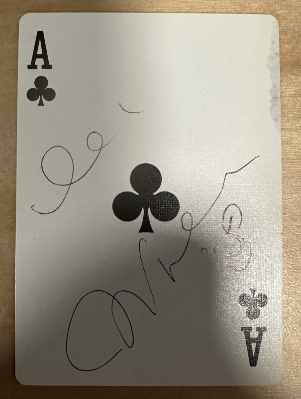 John Lennon Autographed Playing Card 