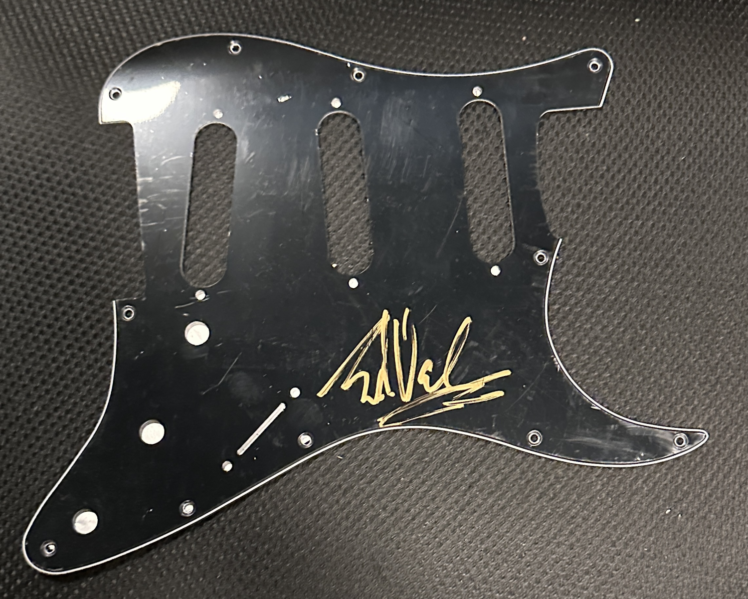 Eddie Van Halen Autographed Pickguard