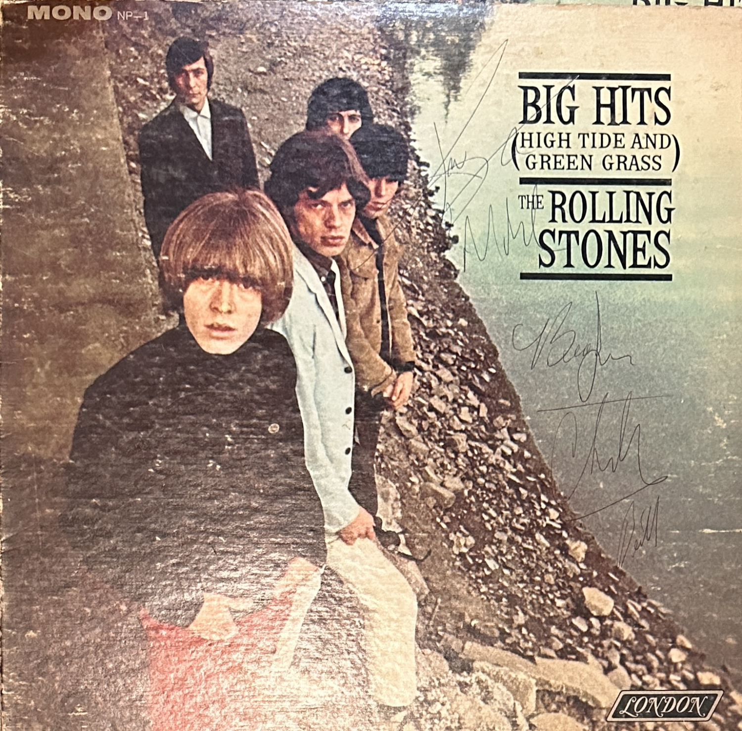 The Rolling Stones Autographed Album Brian Jones Era 
