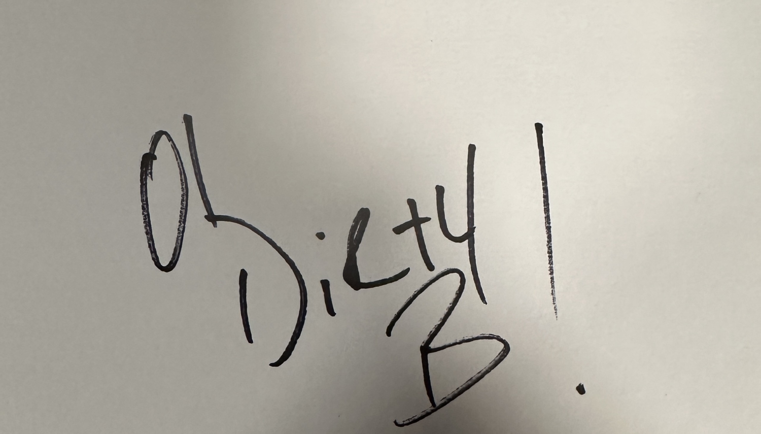 Old Dirty Bastard Autographed Card 