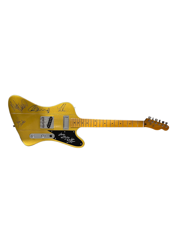 Fleetwood Mac Autographed Guitar All Members