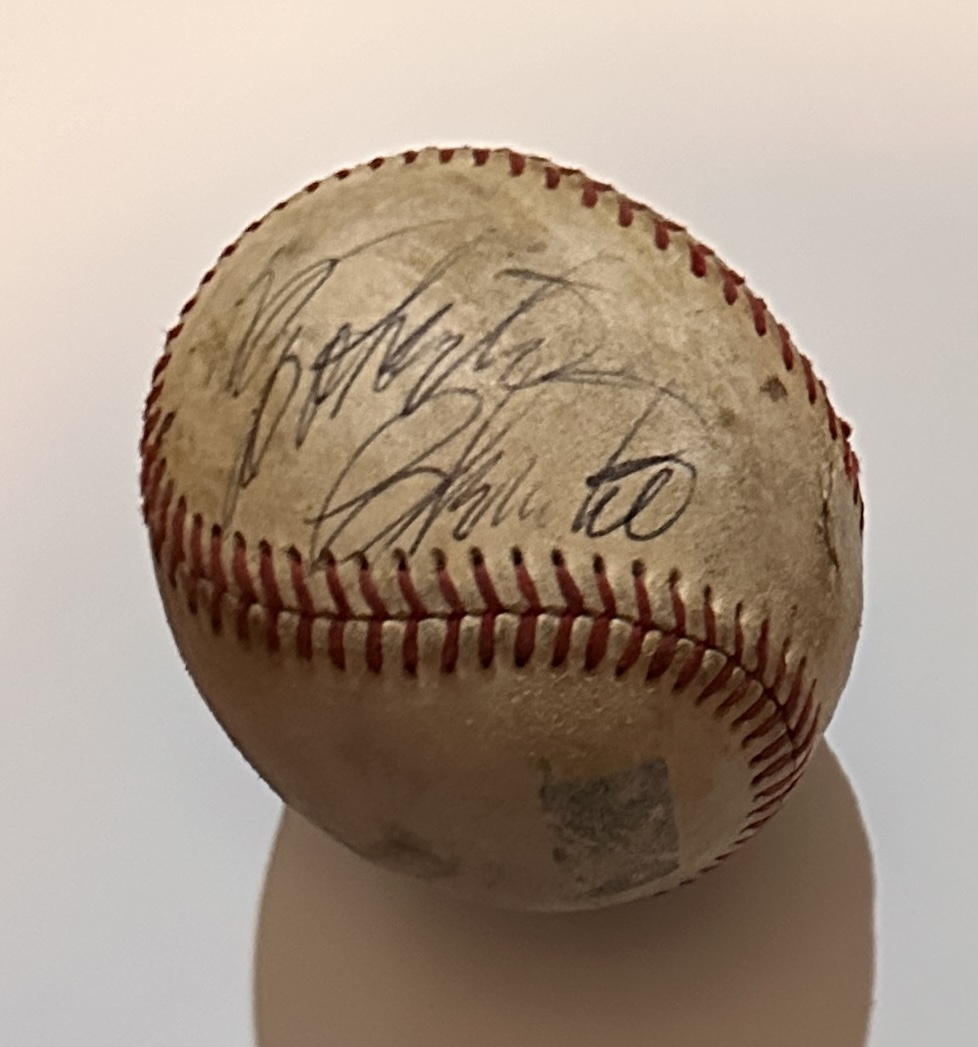 Roberto Clemente Autographed BASEBALL W/COA 