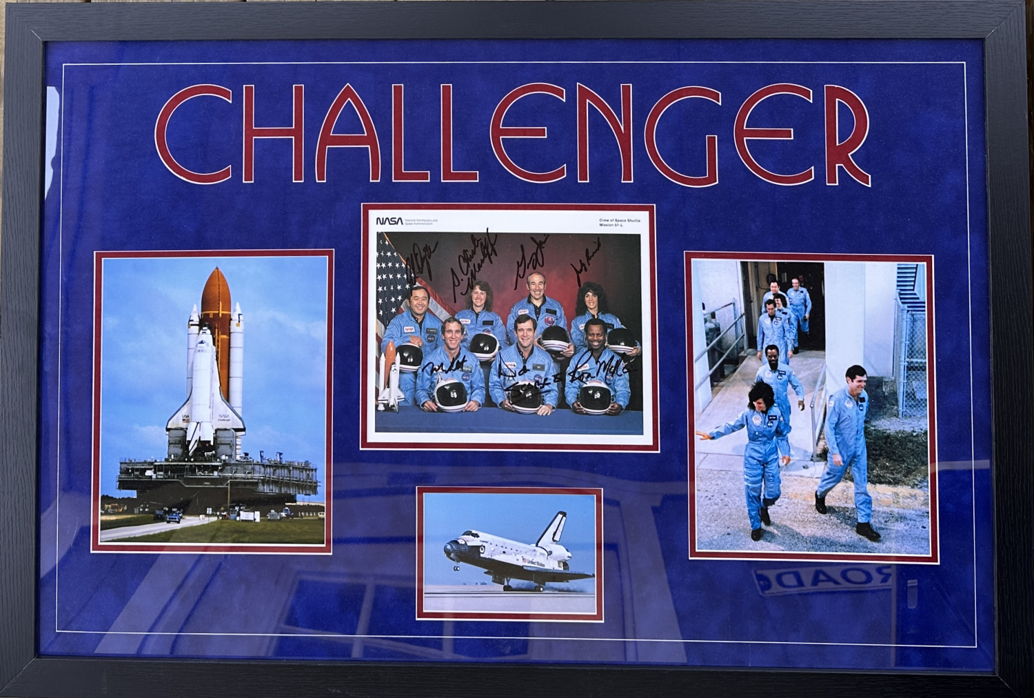 Challenger Autographed Photo Custom Framed!