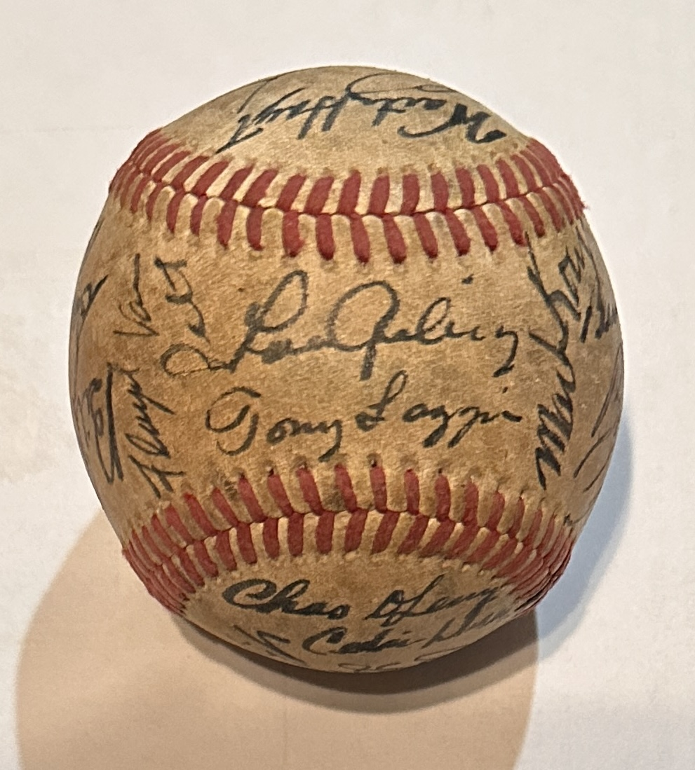 1930 New York Yankees Autographed BASEBALL All Members w/ COA