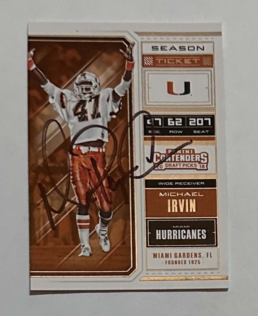 Eli Manning Autographed CARD 