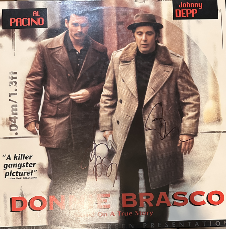 Al Pacino Autographed ALBUM Johnny Depp