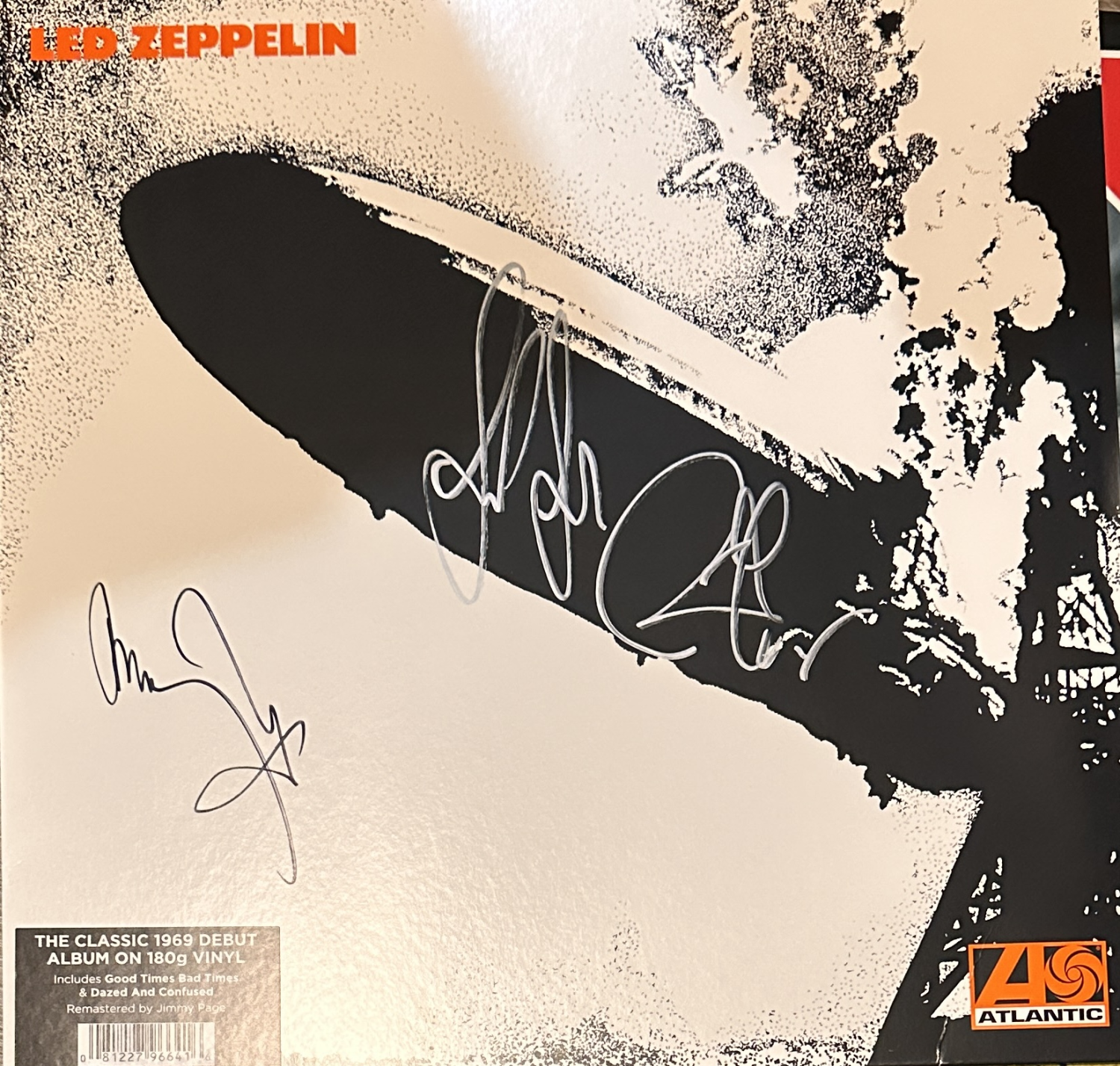 Led Zeppelin Autographed Album PAGE PLANT JONES 