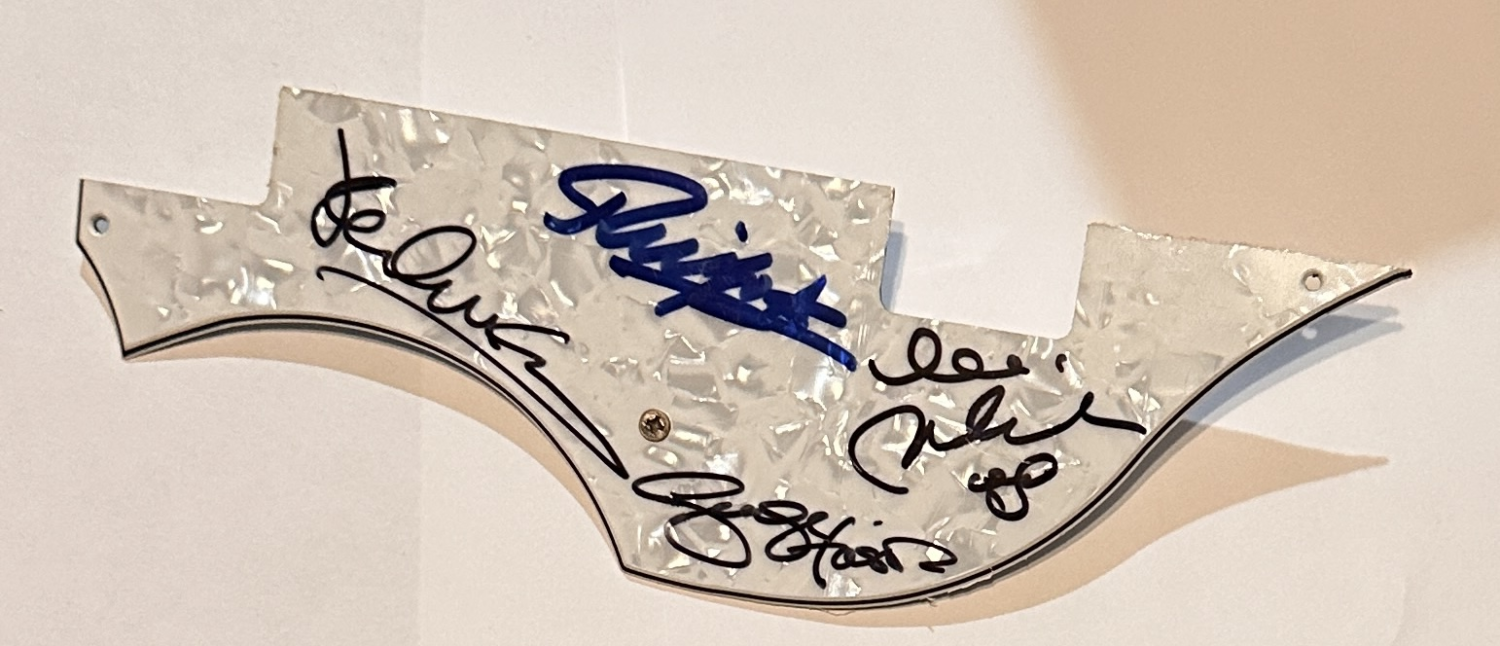 Aerosmith Autographed Guitar All 5