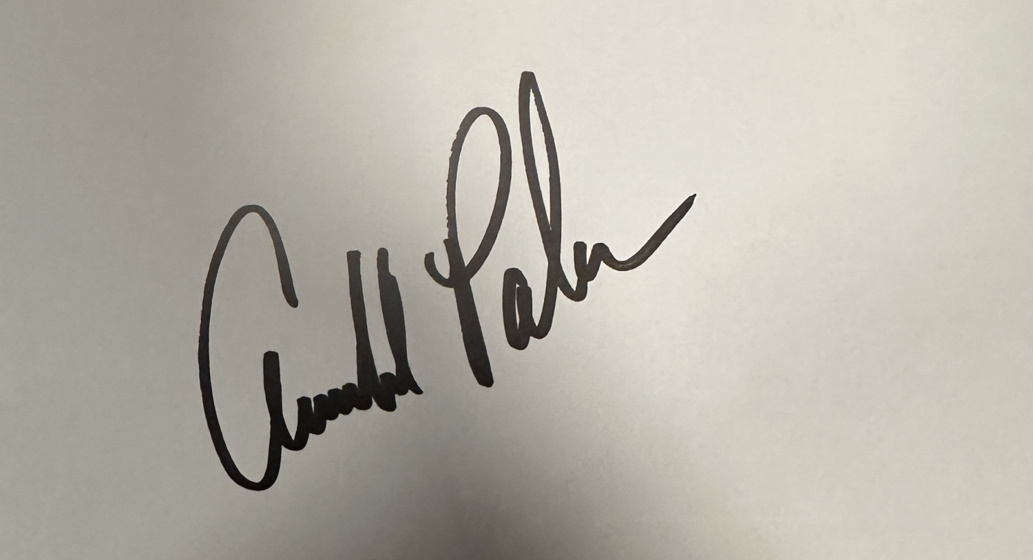 Arnold Palmer Cut Autograph