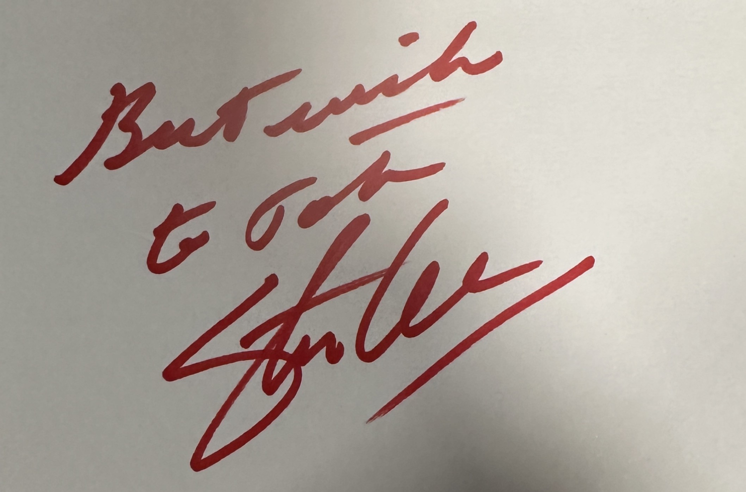 Stan Lee Cut Autograph