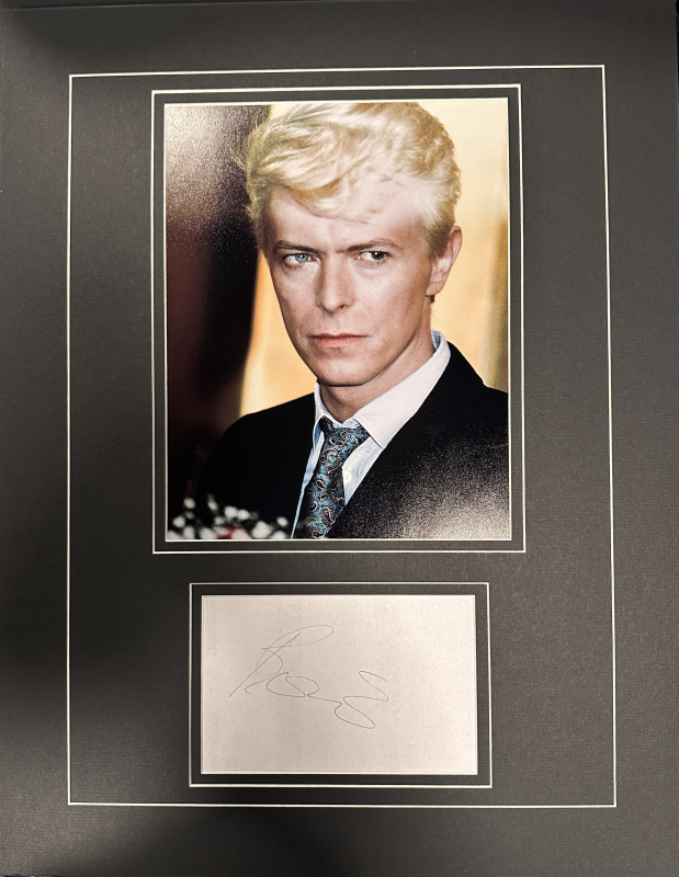 David Bowie Autographed DISPLAY 
