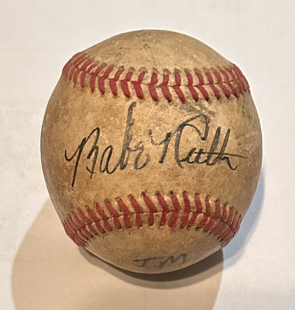 Babe Ruth Autographed Single Signed Baseball W/COA