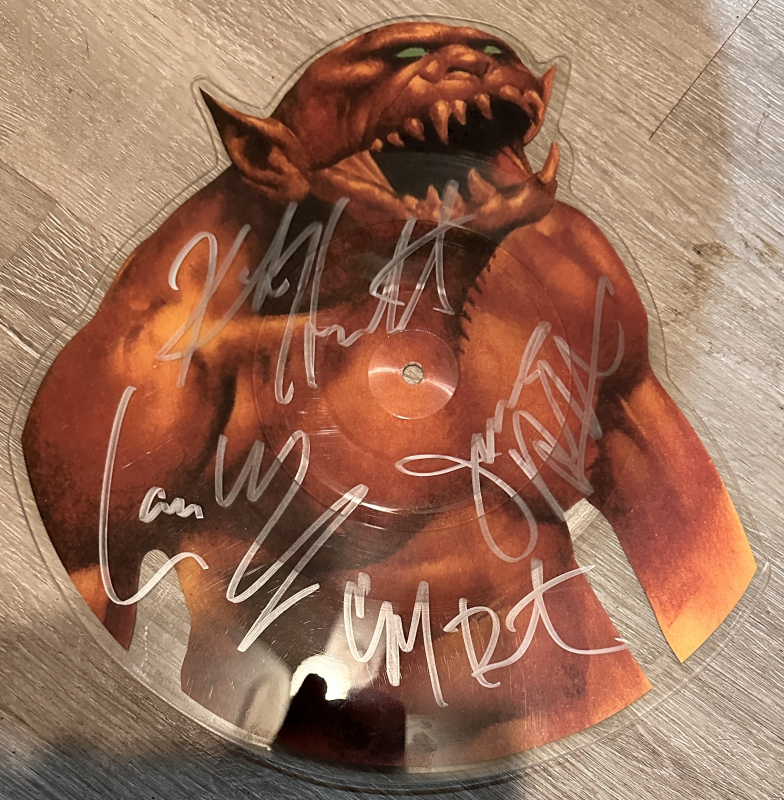 Metallica Autographed Picture Disc JAMES CLIFF LARS KIRK