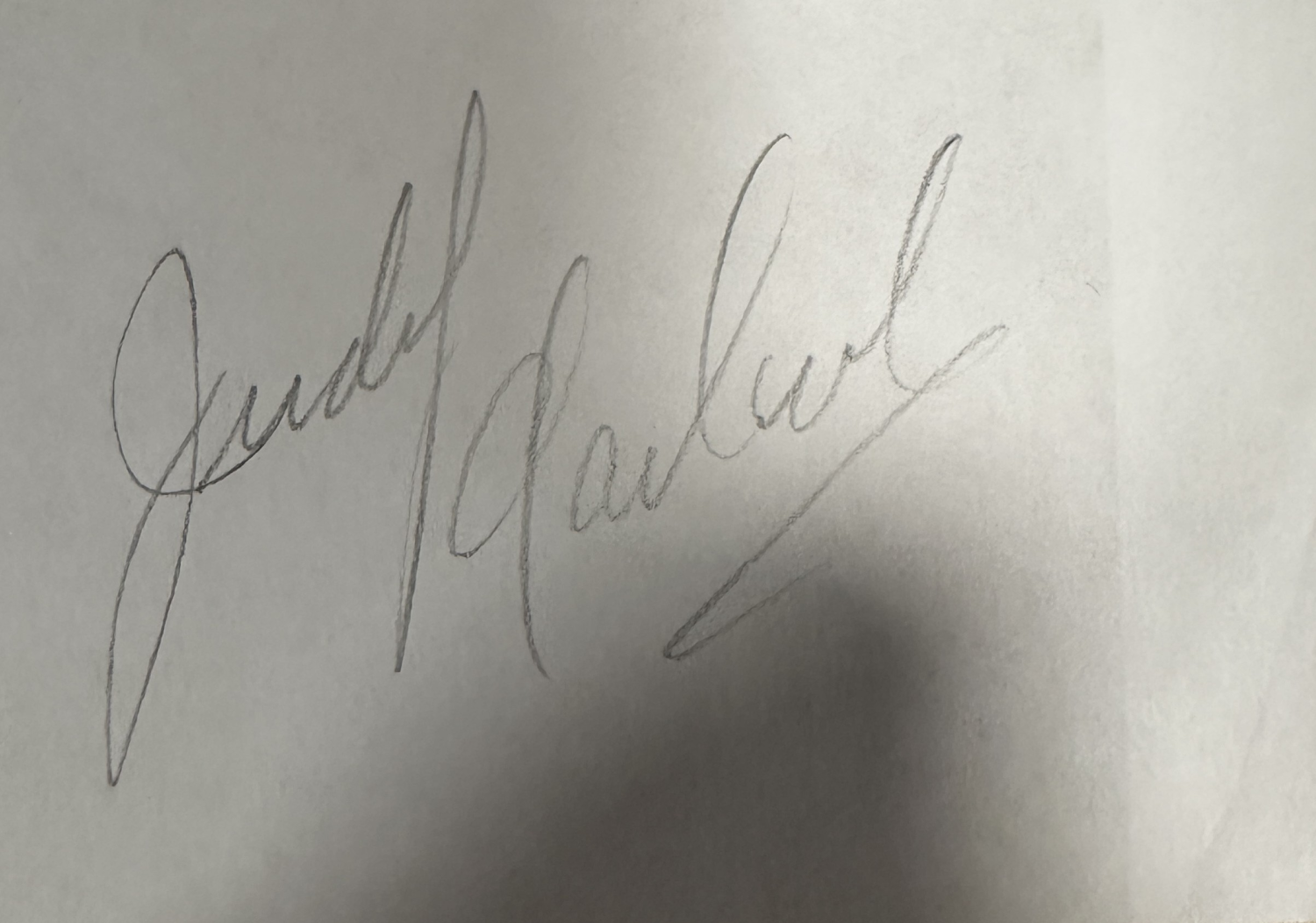 Judy Garland Autographed PAGE