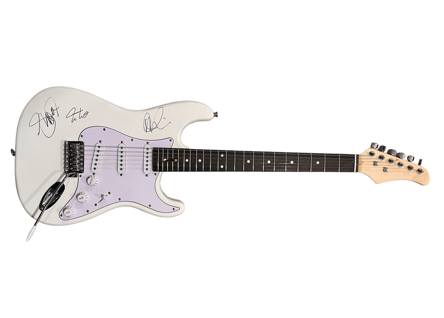 Rush Autographed Guitar All Members