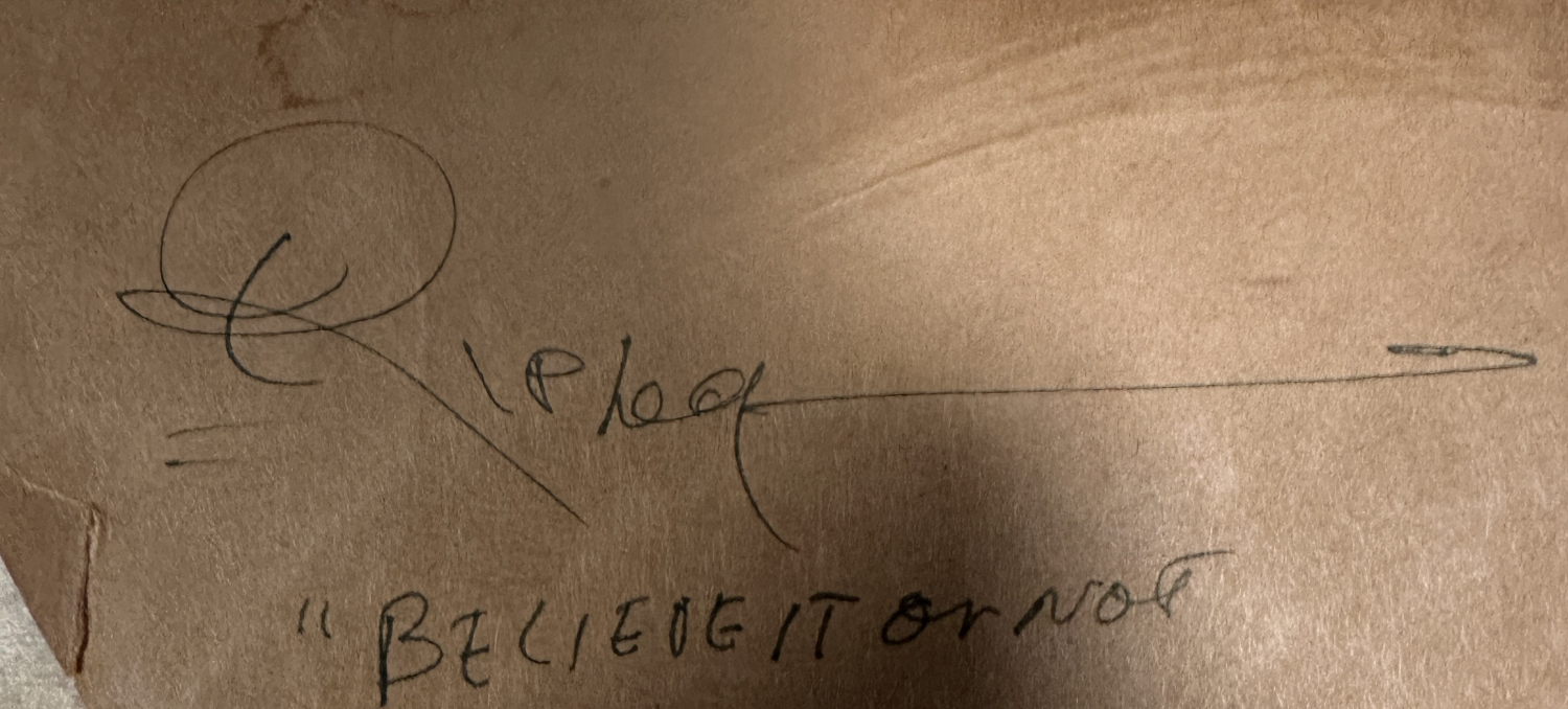 Ripley Autographed CUT