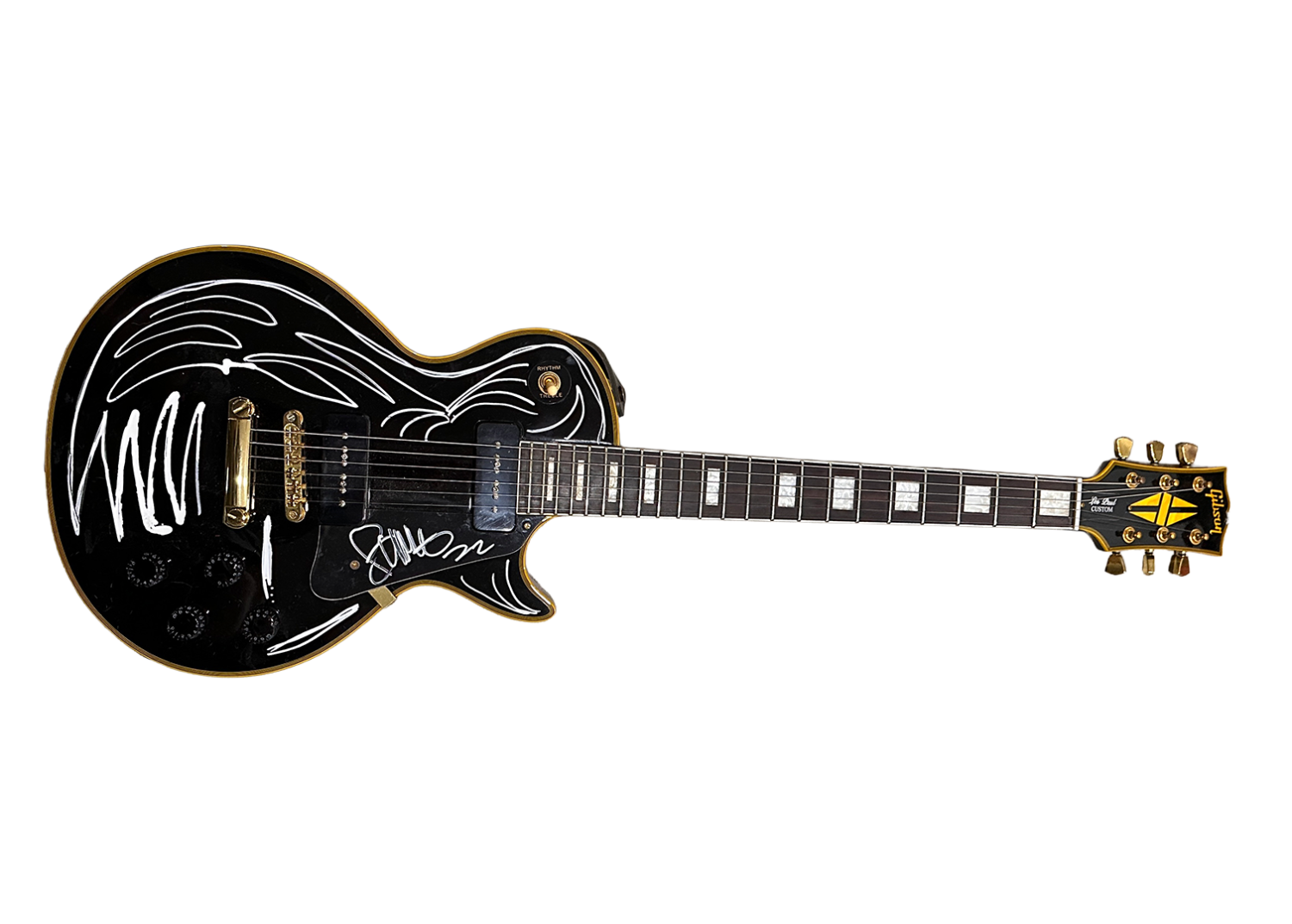 Billy Gibbons Autographed Guitar With Artwork!
