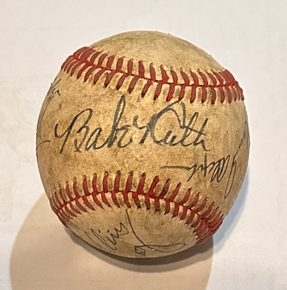 1939 Hall of Fame Autographed BASEBALL 